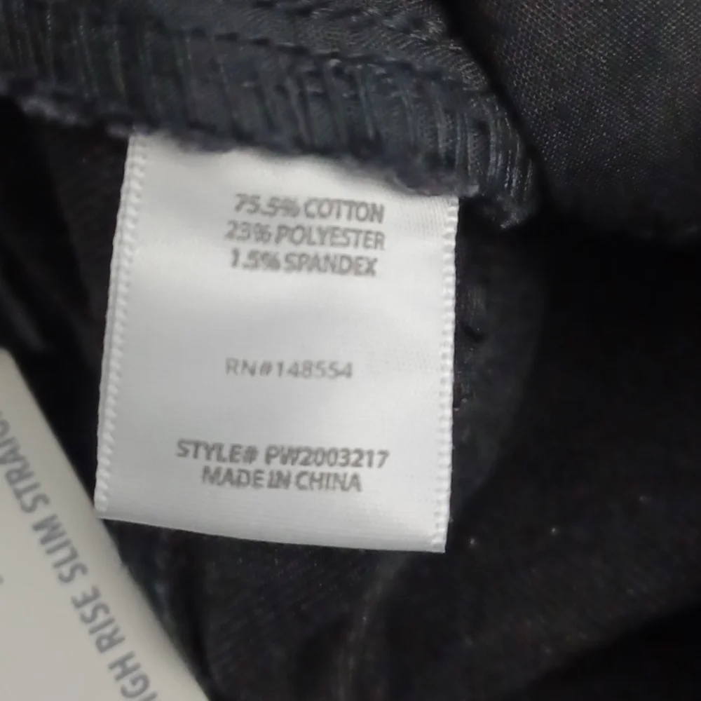 Size 5 faded black jeans "Comfort Stretch, Slim Through Hips" denim pants Basic_15